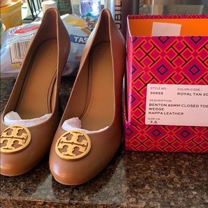 Tory Burch wedges  brand new with box never worn
